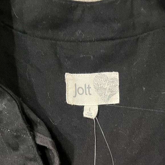 JOLT, WOMEN'S BLACK MILITARY STYLE STEAMPUNK JACKET, SIZE L - Picture 8 of 8